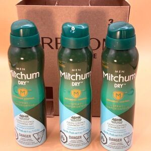 Mitchum Mens Dry Clean Control Antiperspirant deodorant lot of 3 NEW